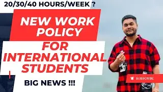 Canada Big News| New Work Policy for International Students| Major Changes announced| #canadavisa