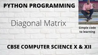 Python  Program To Check Diagonal Matrix  Or Not (Hindi)
