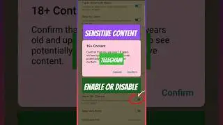 How to Enable or Disable Sensitive content on Telegram in 2025? #shortsfeed #trending #ytshorts
