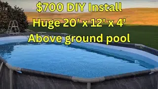 DIY Above Ground Pool Install: Costco Bestway 20' x 12' x 4'
