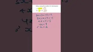 How to Solve Simultaneous Equations Using the Substitution Method