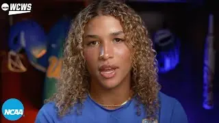 Maya Brady's 'Dear Softball' letter at the 2024 WCWS