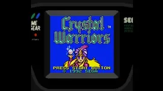 Crystal Warriors - Sega Game Gear - Round 1 - leveling up Healer