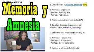 Memoria y Amnesia - Psicología UNED