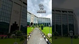 CA vs MBBS #shorts #shortfeed #vlog #mbbs #charteredaccountant #comparison