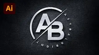 AB logo design in illustrator - Learn how to make a logo in Adobe Illustrator - Logo tutorials