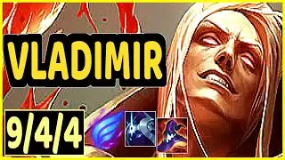 VLADIMIR VS MALPHITE - 9/4/4 KDA TOP GAMEPLAY CHALLENGER I