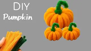 DIY pipe cleaner pumpkin | Halloween  pumpkin craft | halloween Decoration idea