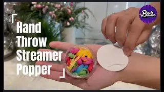 Bash Basics Hand Throw Streamers | Decoration for Birthday Celebration | Confetti | Party Popper