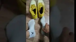 Kadir's sweaty size 17 US feet after basketball practice