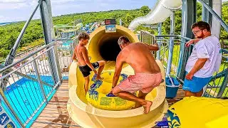 Black KAMIKAZE Water Slide at Istralandia Croatia