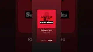 Sayzee Hooks Really don&rsquo;t care 