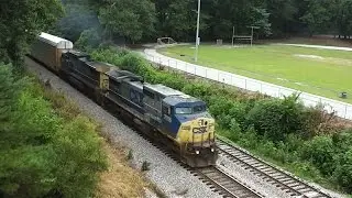 A Morning of CSX Trains at Lullwater Park