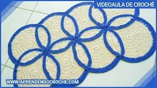Tapete de Crochê Folheado com Barbante - Aprendendo Crochê