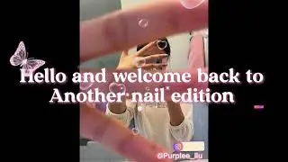 Gradient galaxy nails with ONLY SOLID COLORS!! 🩵NO gel, ONLY water and sparkles. Beginner friendly 