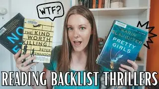 READING VLOG:: A Week of Reading BACKLIST THRILLERS *very chatty*