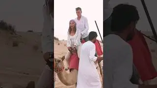 emotions Reactions funny att the camel ride att the desert safari camp Al Aweer #desertsafaridxbme