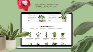 UX/UI Веб-дизайн, лендинг, e-commerce (растения)