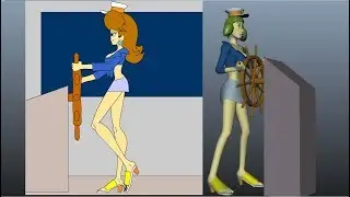 Older 3-D Model with Daisy's Captain Outfit