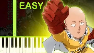 ONE PUNCH MAN SEASON 3 THEME - EASY Piano Tutorial