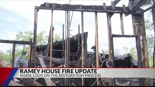 Here's a look inside Tyler's historic Ramey House after the fire was put out