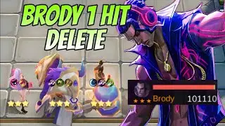3 STAR BRODY STUN 1 HIT DELETE X MINOTAUR   MOBILE LEGENDS MAGIC CHESS 2024