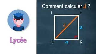 Comment calculer la diagonale d'un carré de côté a ? - Lycée - Petits Savants