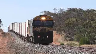 The Pacific National Freight Train around Manangatang and Ultima - The Mallee in Victoria's North