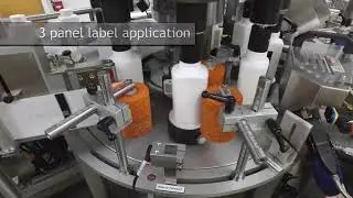 Bottle Labeler RL-420 -- Plastic Bottles and Sidesert Leaflet Placement