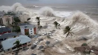 Most horrific disaster in Sicily, Italy today! Tsunami hit entire city