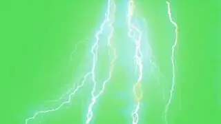 Green screen Lightning and Thunder Effect overlay - Free HD