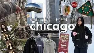 thrifting in chicago! 🏙️🛍️🌭 exploring wicker park, shopping in pilsen, and playing in the snow!