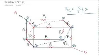 Equivalent Resistance of Cube in hindi Part-1