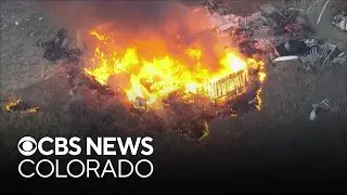 Larimer County house catches fire