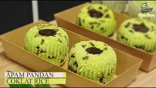 RESEPI APAM PANDAN COKLAT RICE LEMBUT GEBU, CONFIRM JADI! 🍃🍫
