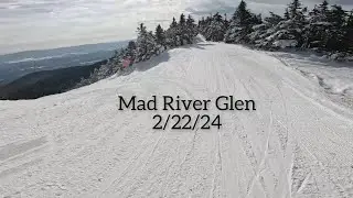 Skiing Mad River Glens Moguls and Glades! || Vermont ski trip 2024
