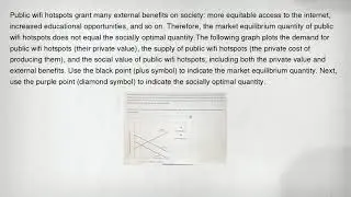 Public wifi hotspots grant many external benefits on society: more equitable access to the internet,