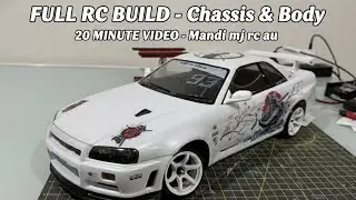 Rc drift car From Box to Track Yokomo RD 2.0 R34 GTR Build & First Slide