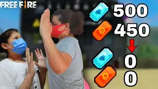 BROMA A MI MAMA😮 LE GASTO TODOS SUS BUNCHERS DE DIAMANTE EN FREE FIRE REGINAGAMERS