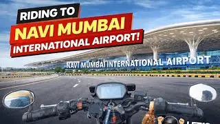 YOU WON'T BELIEVE how big this is! 😱 Navi Mumbai Airport Visit | MOTOVLOG | KYUARYAN