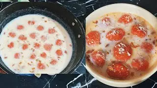 Gajar ki Resmalai | Carrot Sweet Recipe by Kitchen With Umme Ibrahim 