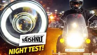 Best Touring Headlight for Night Riding? | Vaishnu Headlight Review #royalenfield #headlights #tour 
