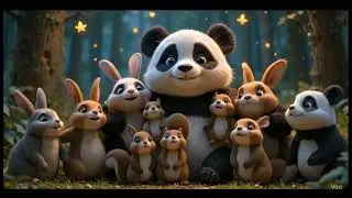 🐼 Cute Panda & Forest Friends | Funny Adventure in Bamboo Forest 🌿✨