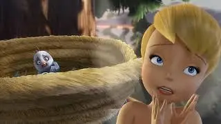 Disney's Tinker Bell (2008) Scene: Baby Bird Scared Sad Fight