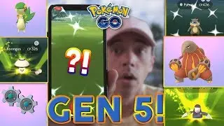 GEN 5 IS HERE AND I CAUGHT A SHINY! (Pok&eacute;mon GO Unova Update)