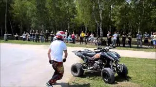 Stunt Show - Richard Mo&scaron;na - 1. Moto Sraz Hořovice - 19.7.2014