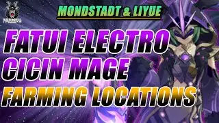 Fatui Electro Cicin Mage All Farming Locations!! Detailed Guide | Mondstadt & Liyue | Genshin Impact