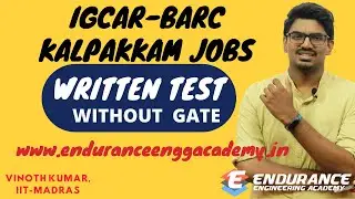 IGCAR-BARC Notification | Separate Exam | Without GATE | EEA