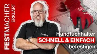Handtuchhalter ohne Bohren an Badfliesen befestigen? So geht's!