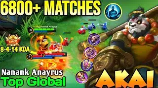 AKAI BEST BUILD IN 2022 | TOP GLOBAL AKAI Nanank Anayrus - MOBILE LEGENDS